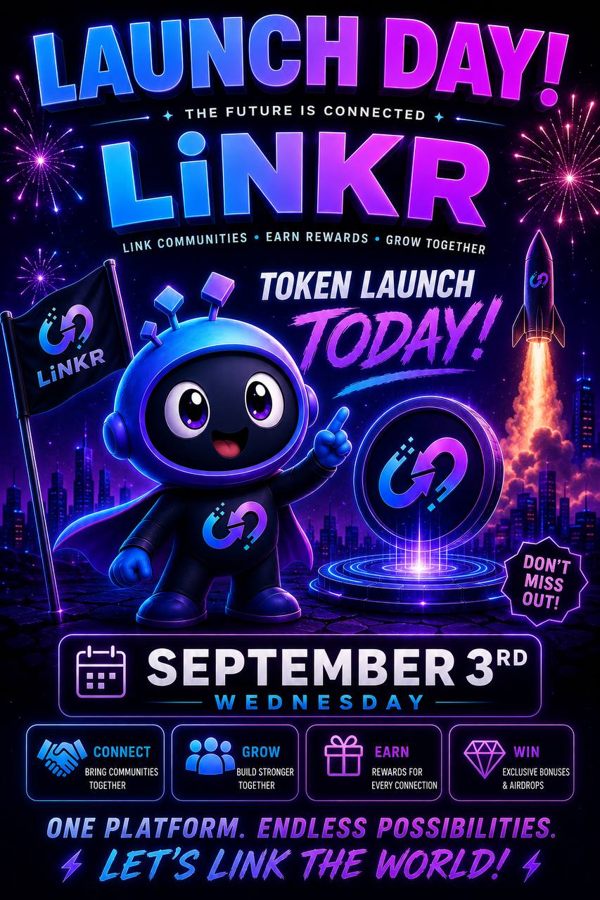 LiNKR Launch Day poster for September 3rd